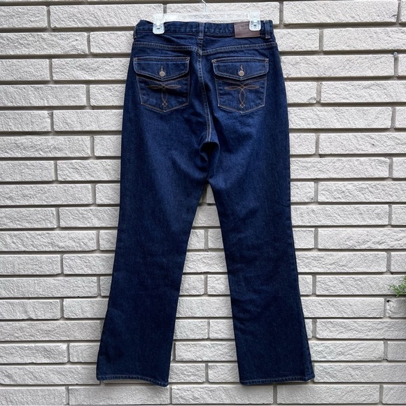 Lauren Ralph Lauren Dark Wash Boot Cut High Waist Jeans Sz8 - Picture 7 of 11